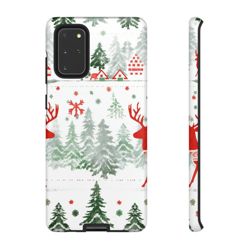 Nordic Christmas Print - Impact Resistant Phone Case Samsung Galaxy S20+ Matte